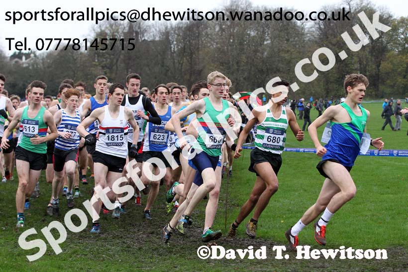 Mens under-17s, British Athletics Liverpool Cross Challenge, Sefton Park, Liverpool. Photo: David T. Hewitson/Sports for All Pics